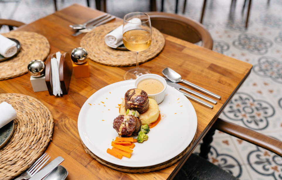 Food at Contempo restaurant